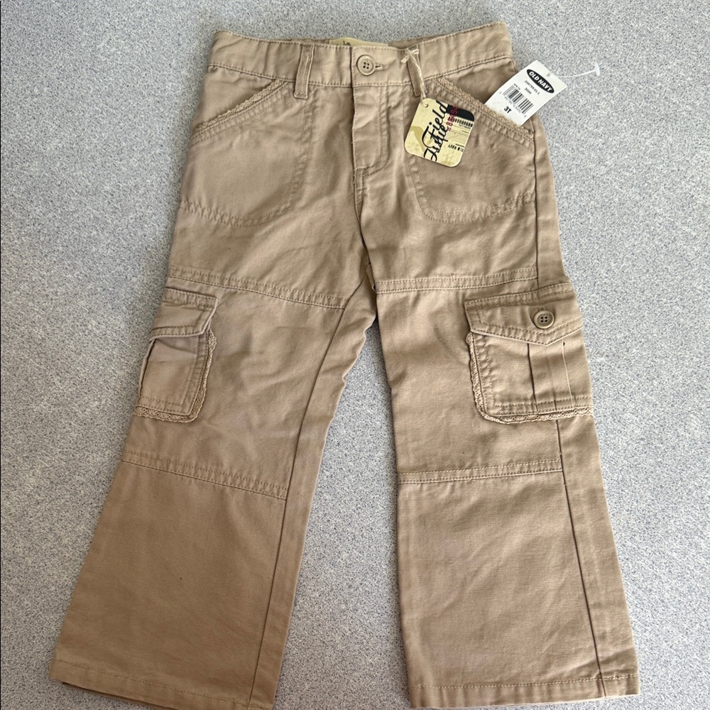 NWT Old Navy Khaki Cargo Pants for Kids